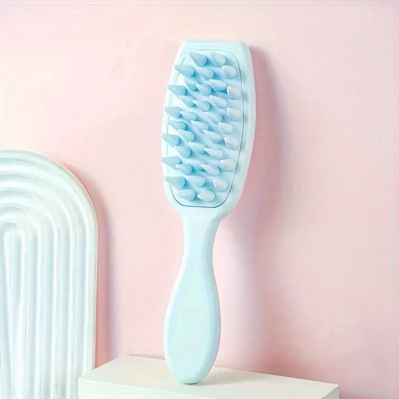 Hair Washing Brush in Blue Color.