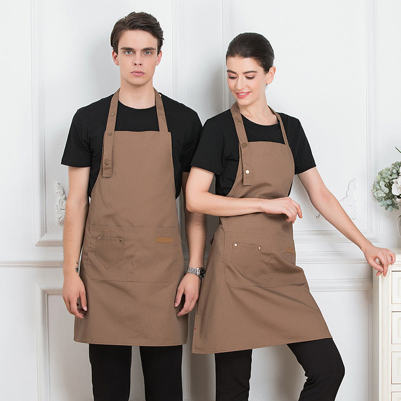 Unisex Adjustable Kitchen Chef Apron, Baking, Cooking, Serving Apron F