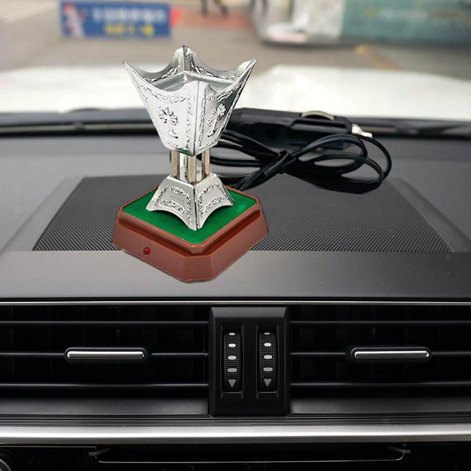A Car Incense Bukhoor Burner is Placed Inside a Car.
