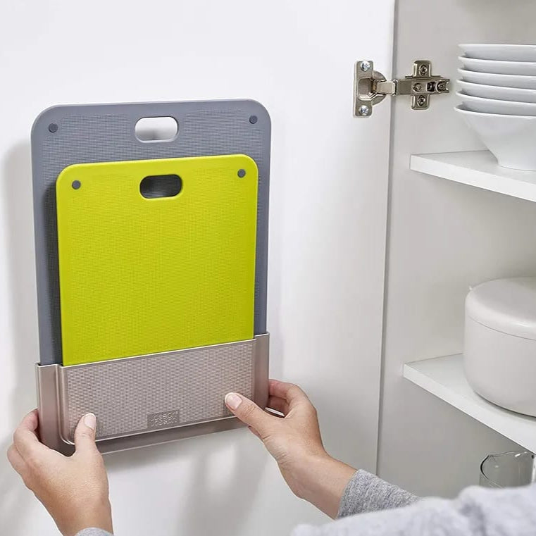 Someone is Fixing Chopping Board Set.