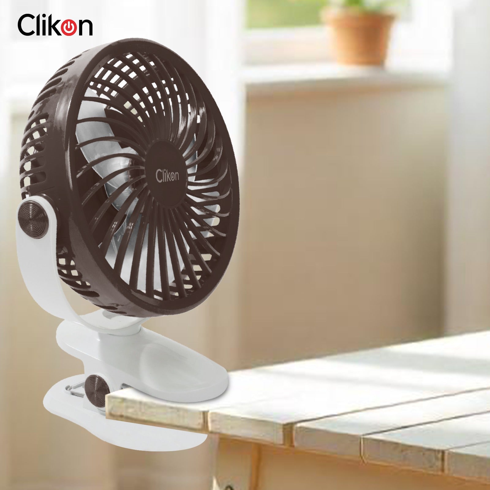 Clikon Zephyr Rechargeable Clip Fan.