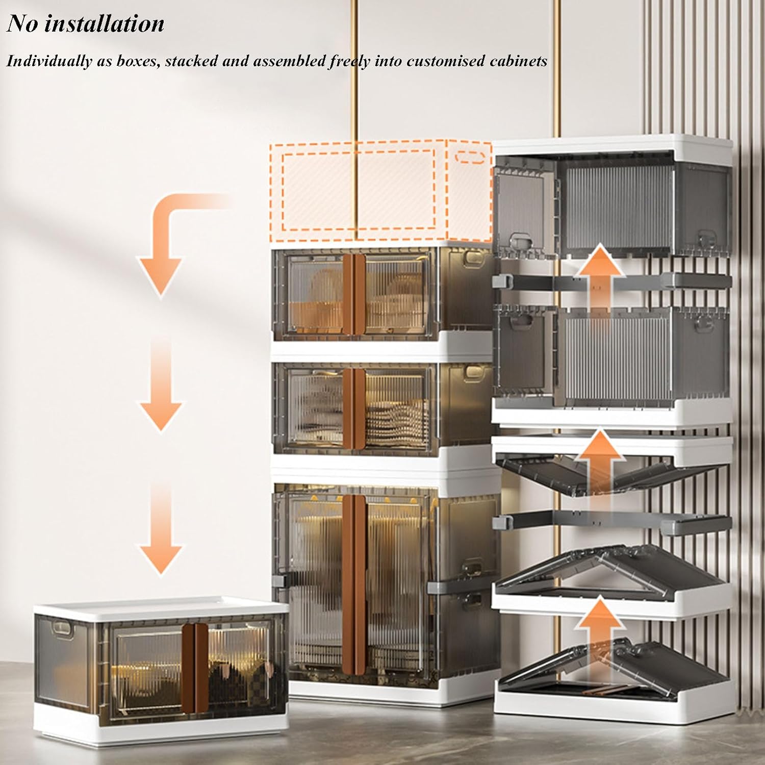 Installation Of Cloth Storage Organizer Cabinet.