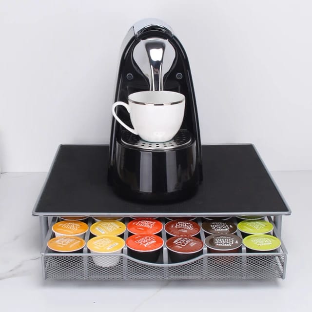 Coffee Pod Holder Holding Coffee Machine.