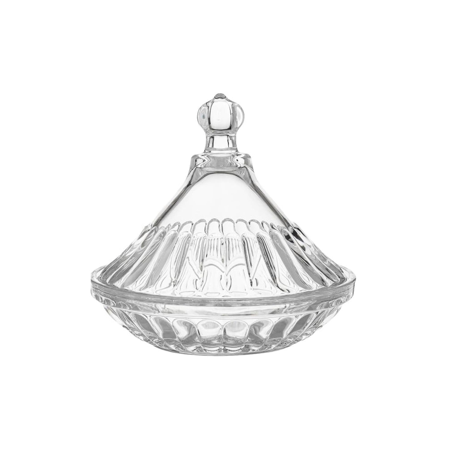 Crystal Clear Glass Candy Jar.