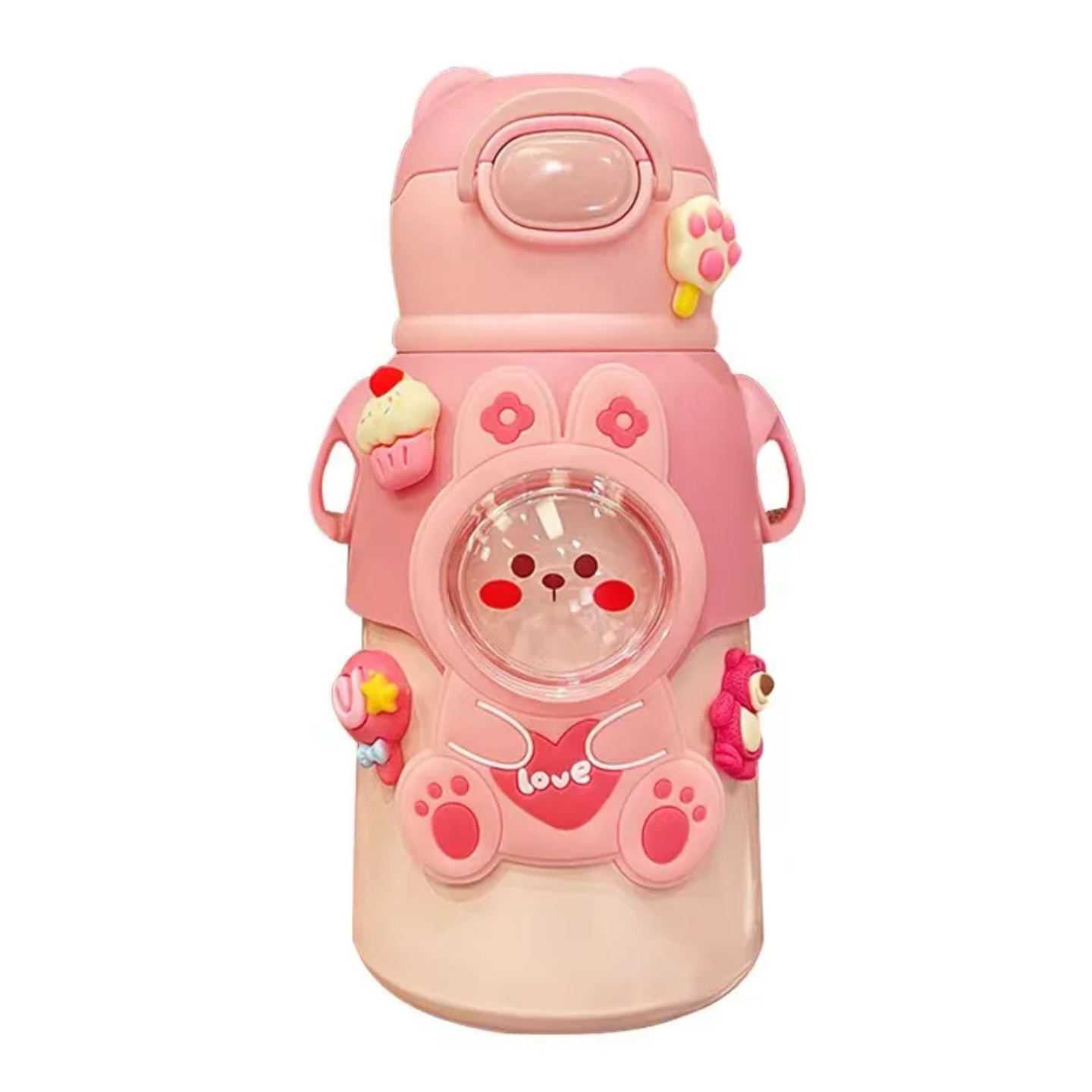 Cute Cartoon Bear Water Bottle for Kids