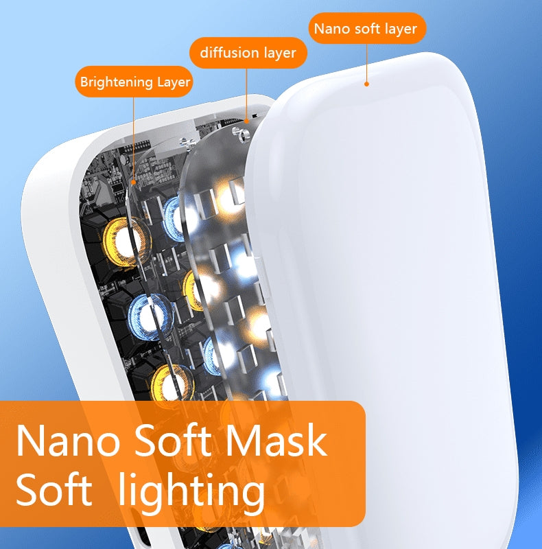 Inner Part Details Of D2 Pro LED Live Streaming Light with Mobile Phone Holder.