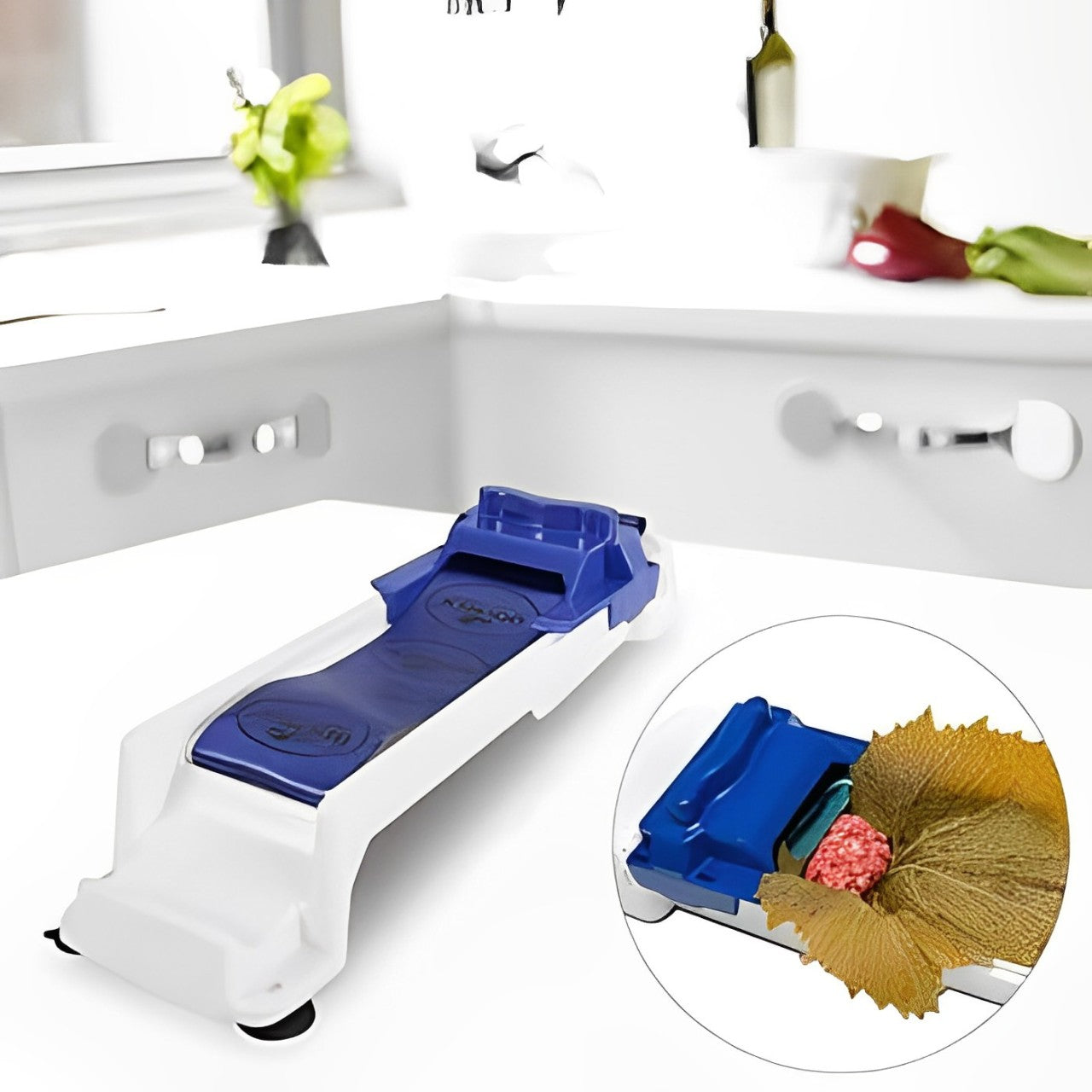 Apparatus for wrapping Dolma.