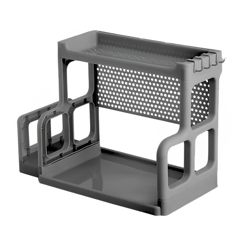 Double Layer Spices Organizer Storage Rack for Kitchen