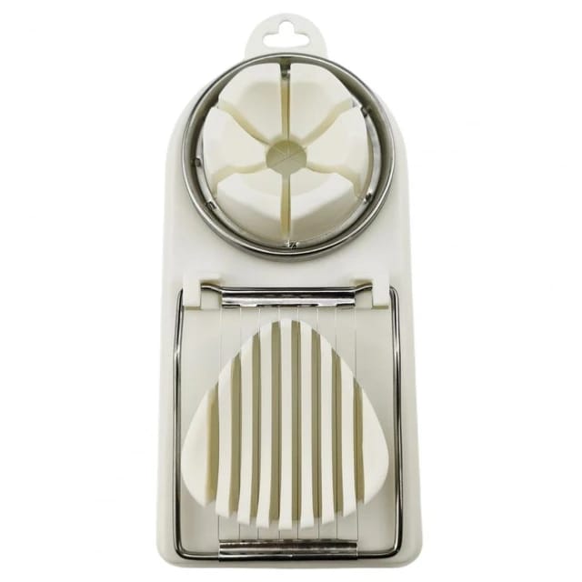 White Heavy Duty Manual Egg Slicer..