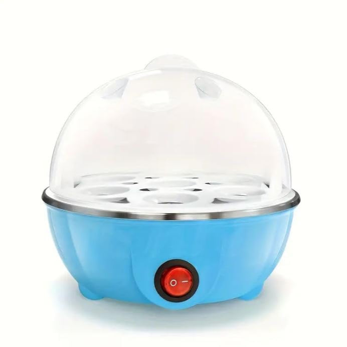 An Electric Egg Poacher Steamer in Blue Color.