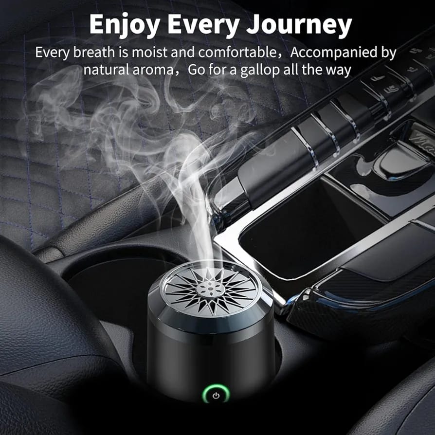 Electric Oud Bukhoor Incense Burner Placed in a Car.
