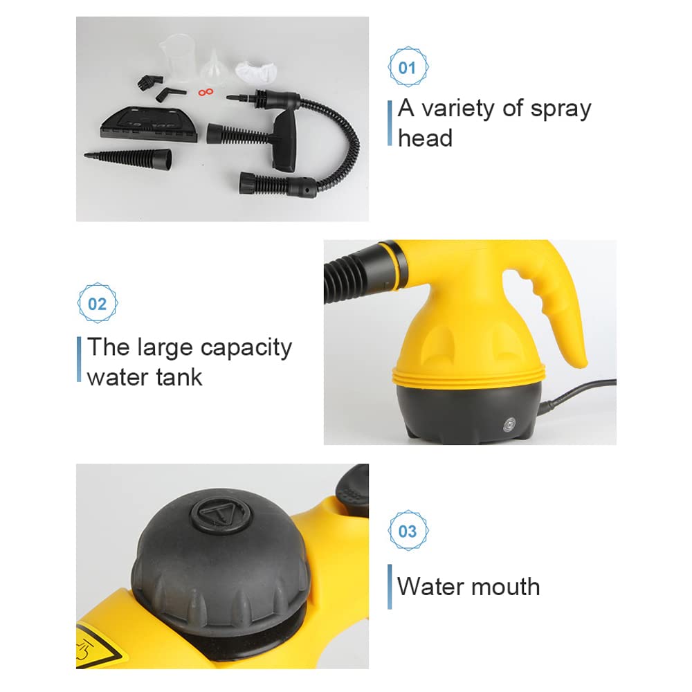Parts Details Of Electric Steam Cleaner.