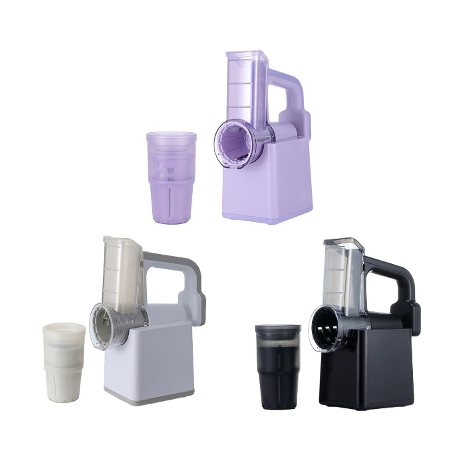 Three Different Colors of Electric Vegetable Cutter & Salad Maker.