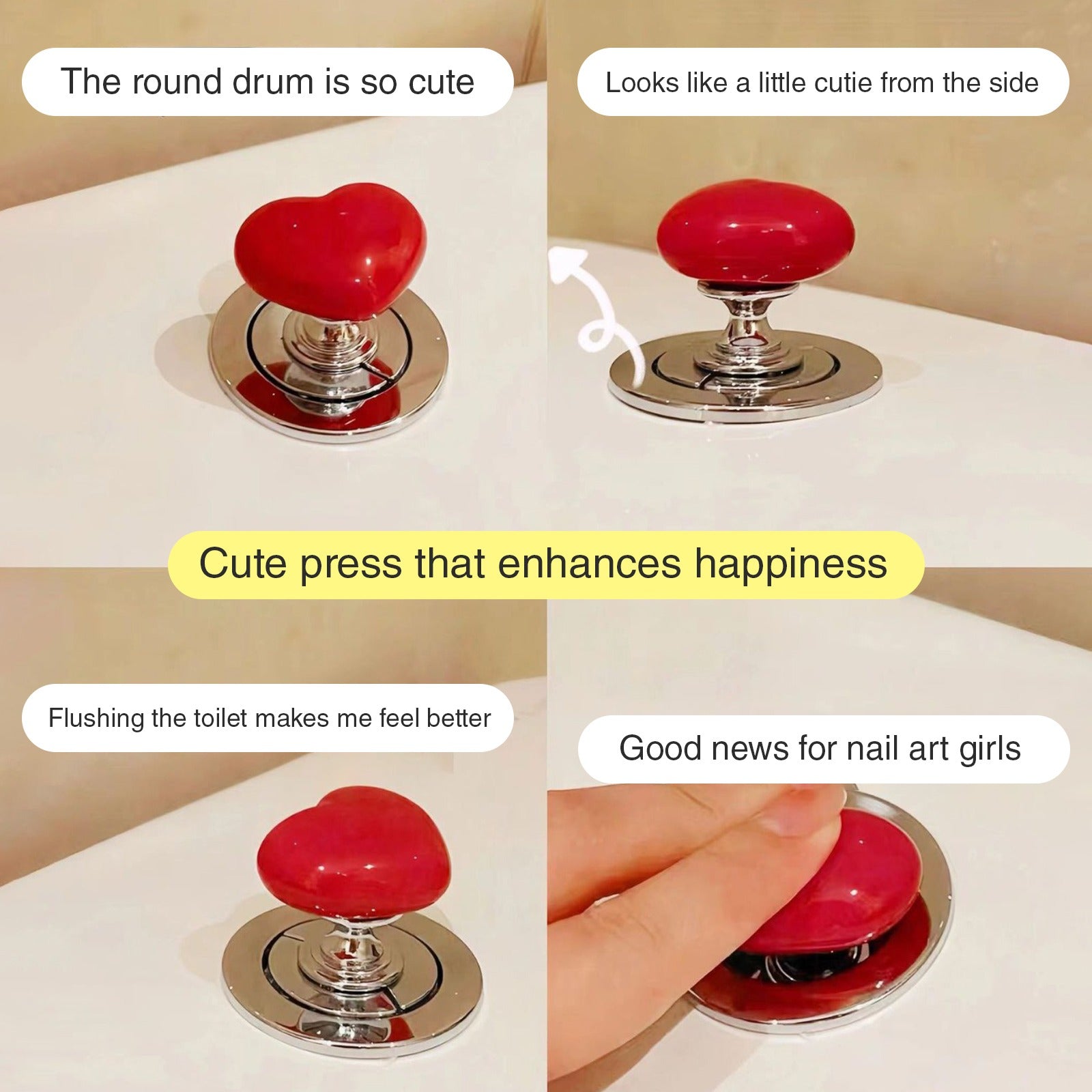 Features of Toilet Tank Push Button.