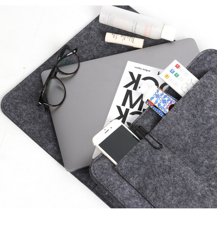 Felt Bedside Storage Bag with some items