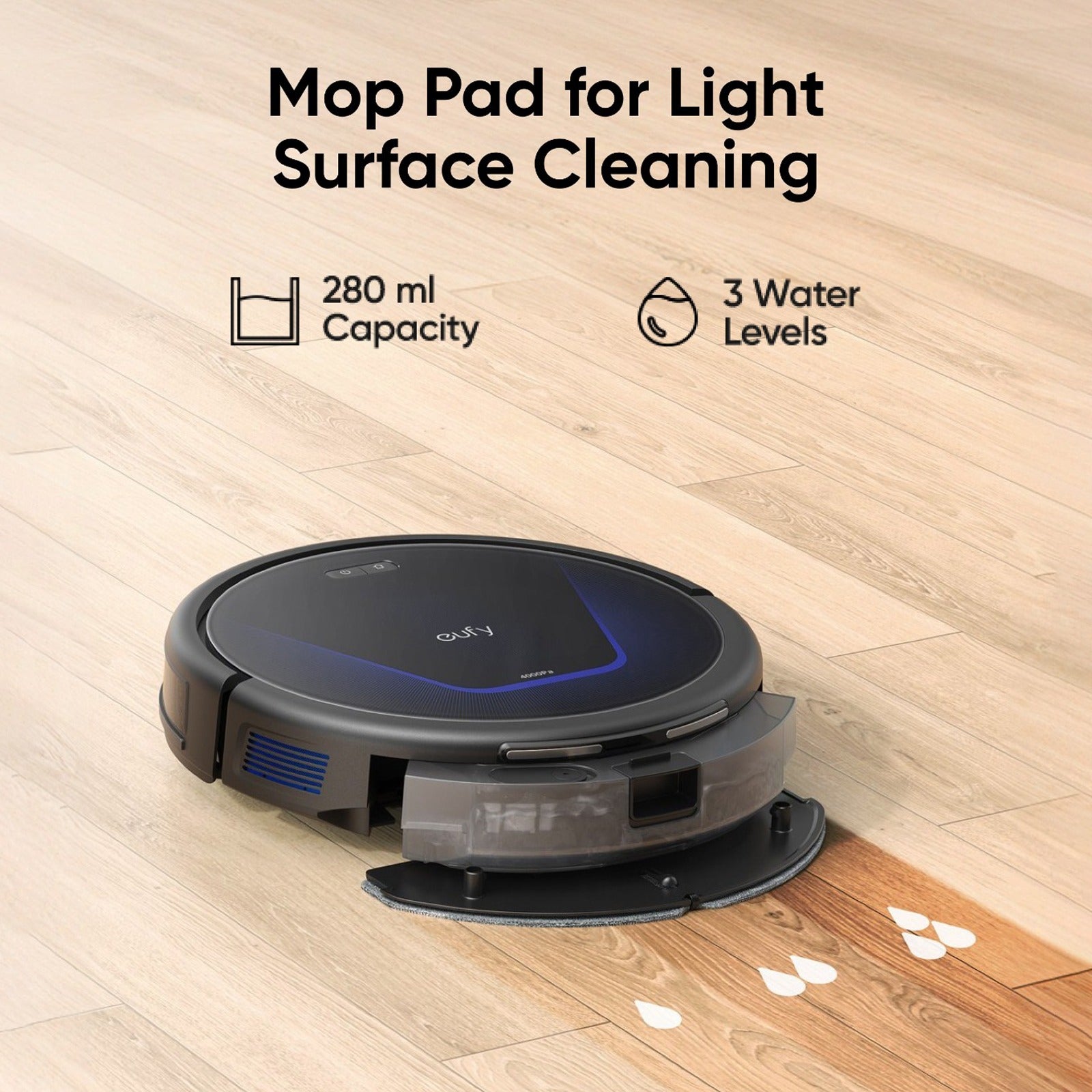 eufy G50 Hybrid Robot Vacuum & Mop is Cleaning Floor.