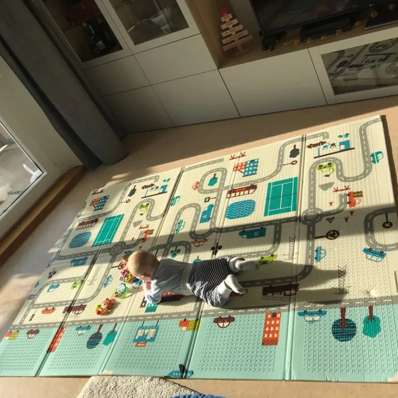 Foldable Baby Crawling Play Mat, Waterproof, Soundproof, Anti-Slip