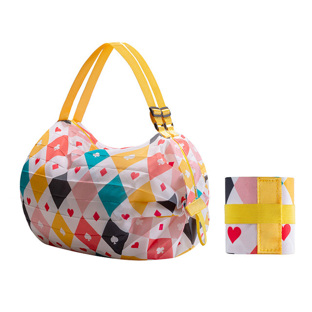 Reusable Foldable Shopping Bag with diamond design