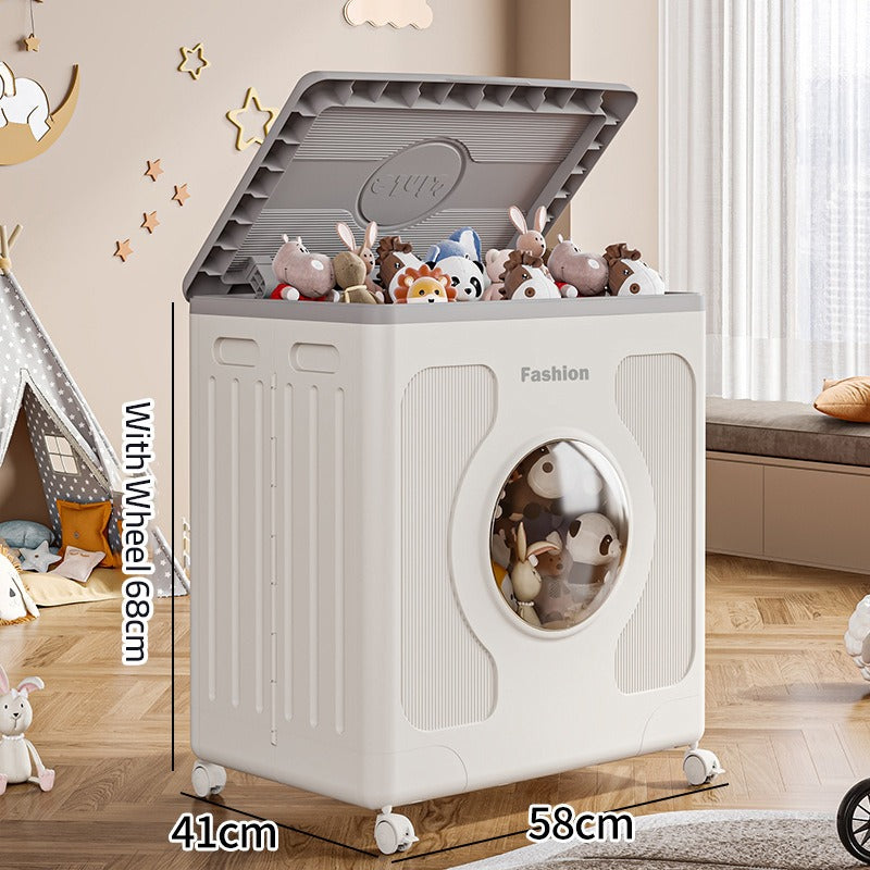 Size Of Foldable Storage Organizer Box Organized with Toys.