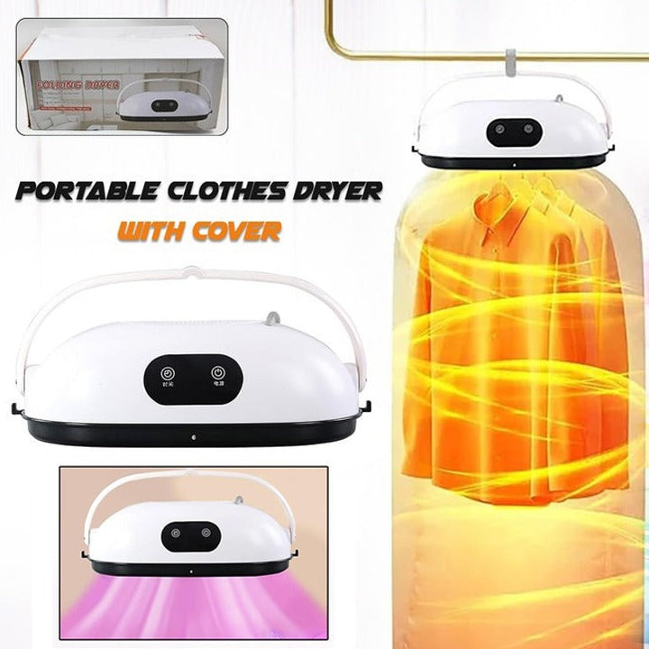 Operation Of Folding Cloth Dryer wIth Clothes are Kept Inside it.