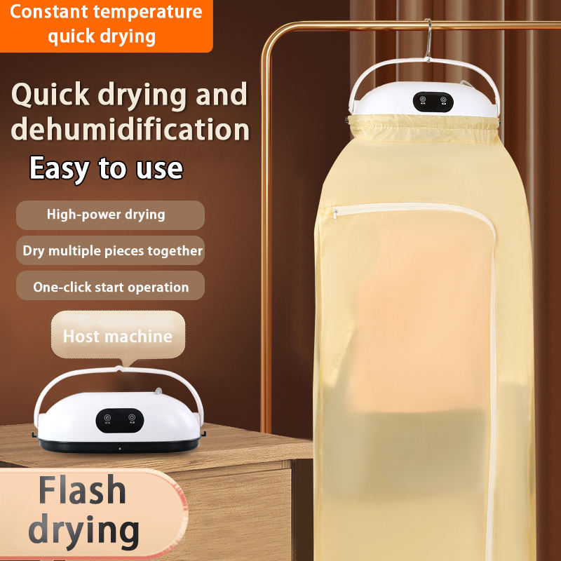 A Folding Cloth Dryer is Hanged on a Rack.