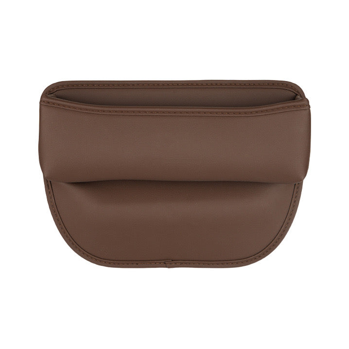 Car Seat Gap Storage Box Organizer in dark brown color