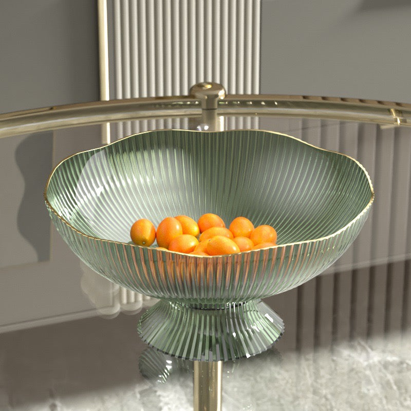A Fruit Bowl Tray is Filled with Fruits Kept on the Table.