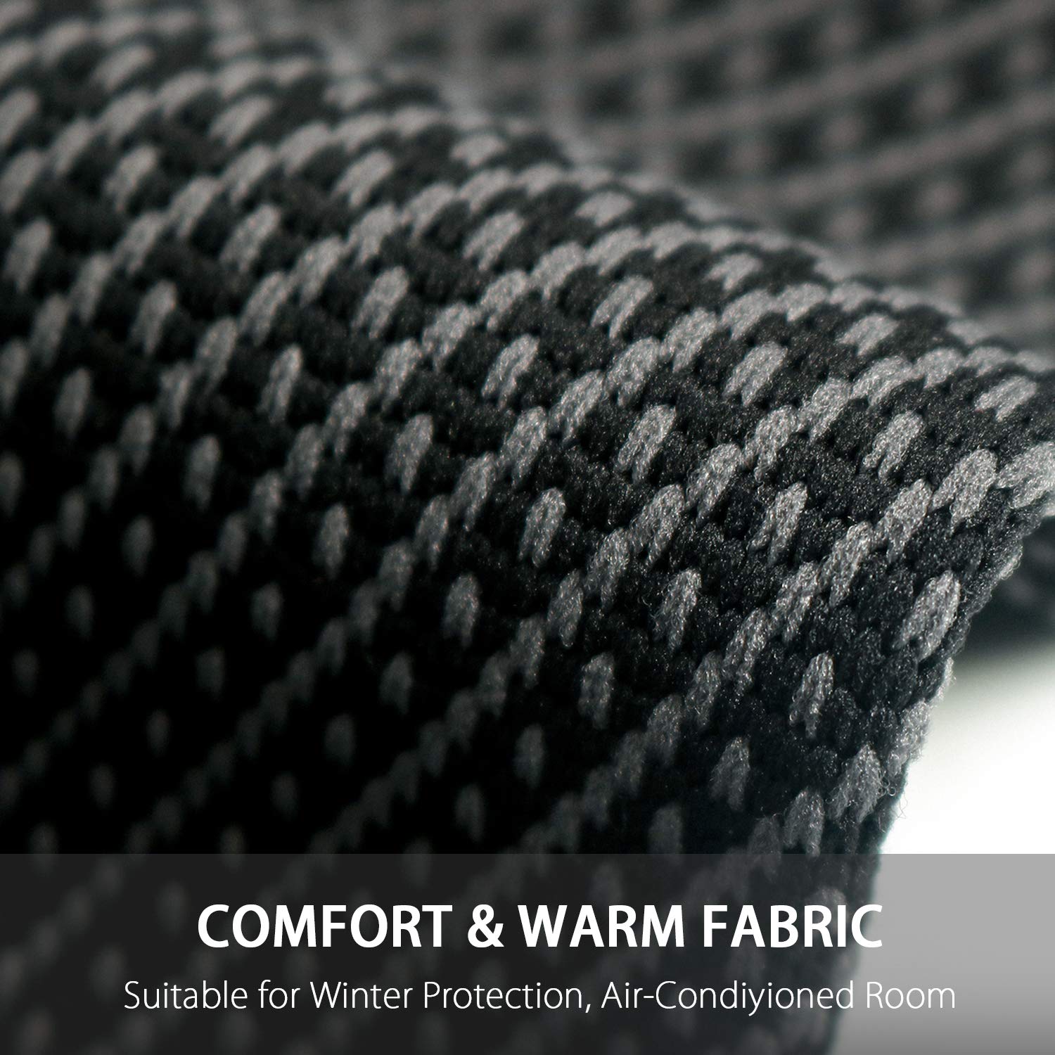 Fabric Of Full Leg Compression Knee Support Sleeves.