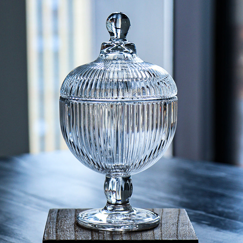 Glass Candy Jar with Lid.