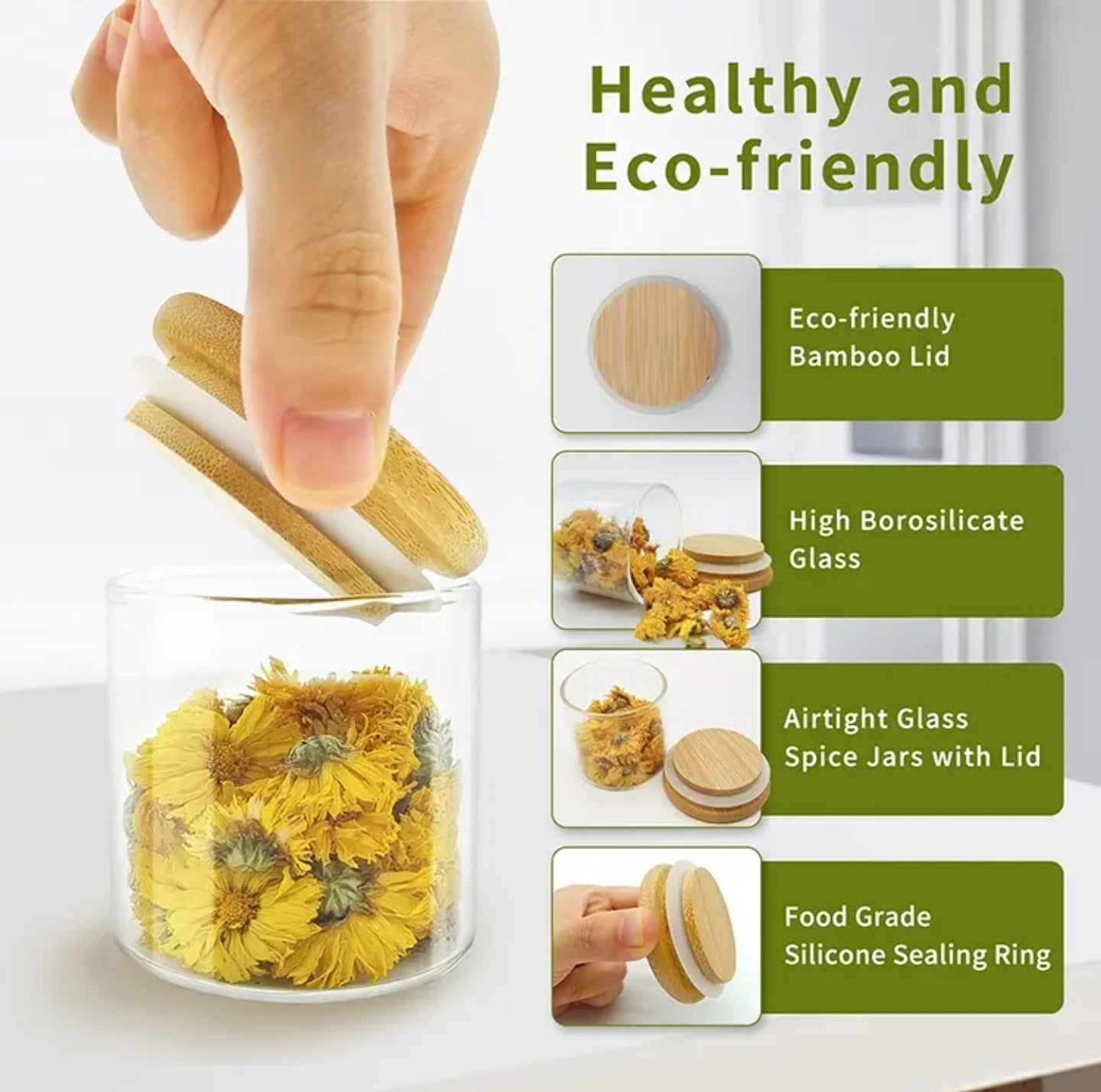 A Person is Opening the Lid Of Glass Storage Jar.