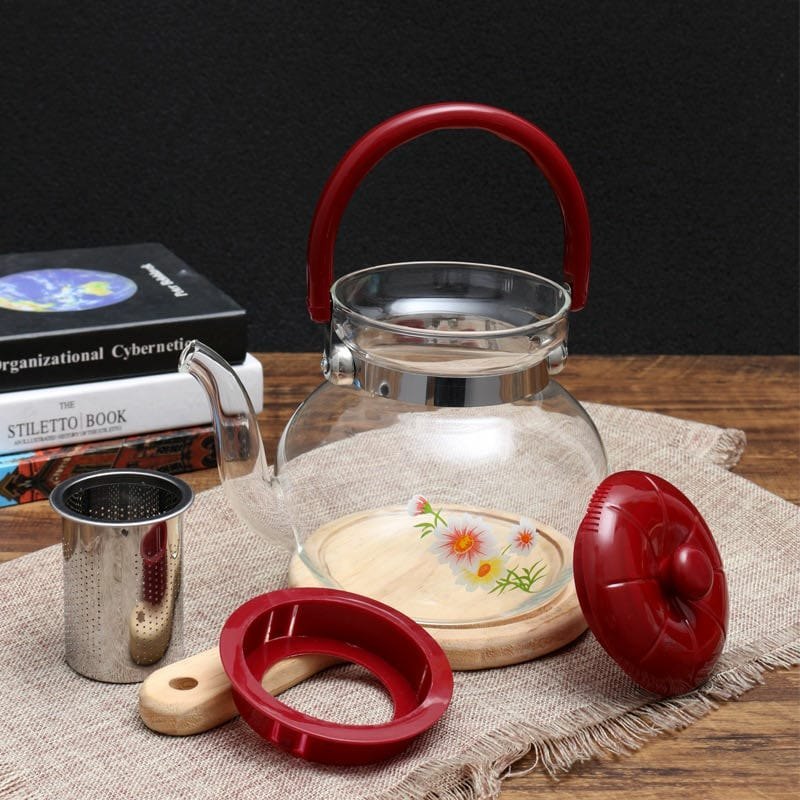 Parts Of Glass Tea Jug & Coffee Pot.