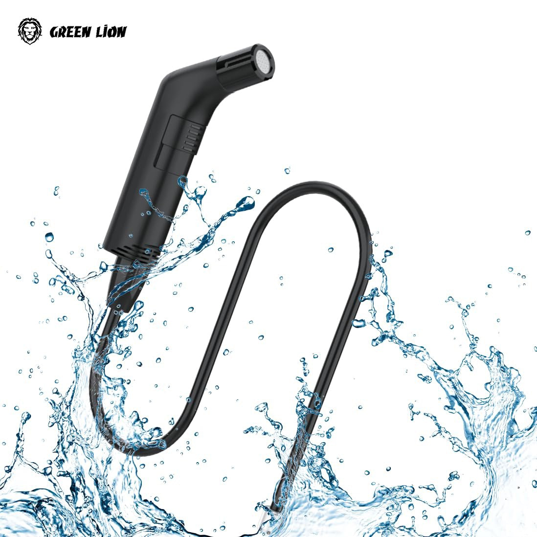 A Green Lion Compact Bidet Sprayer.