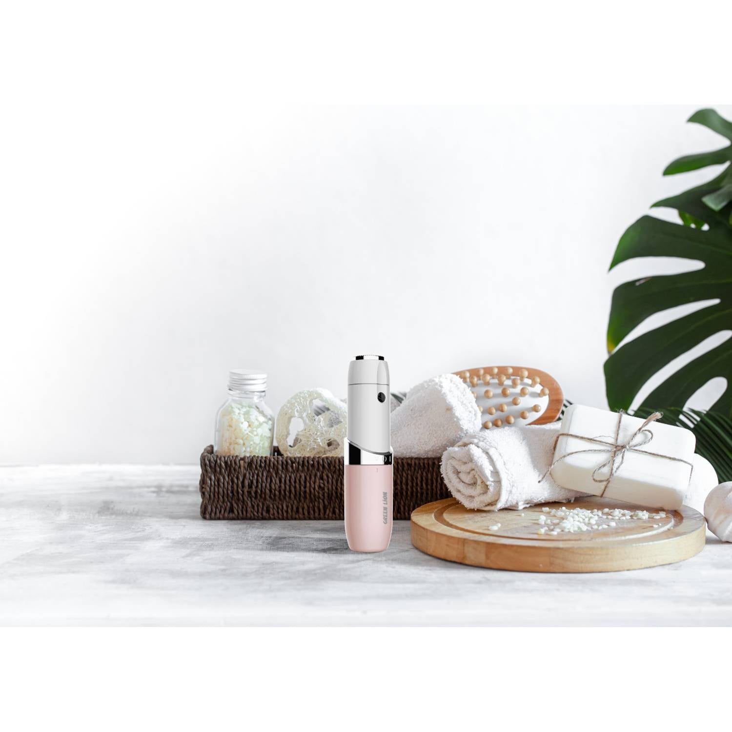 A Green Lion Facial Hair Remover.