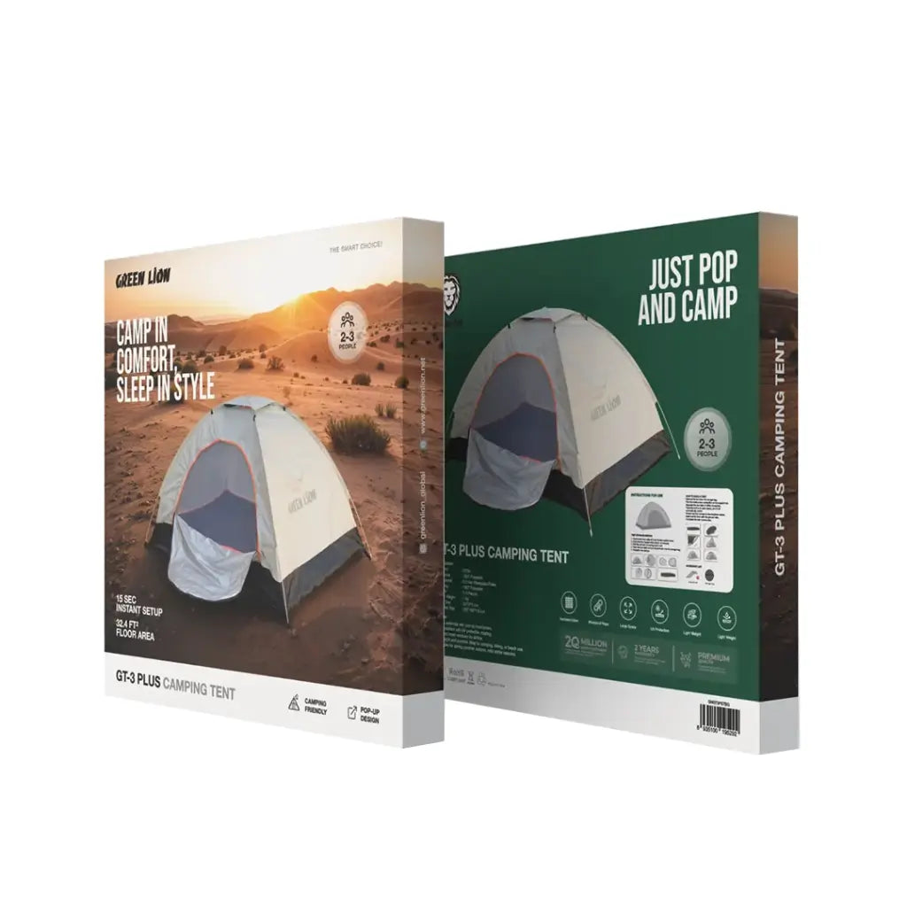 Package Of Green Lion  GT3-PLUS Camping Tent.