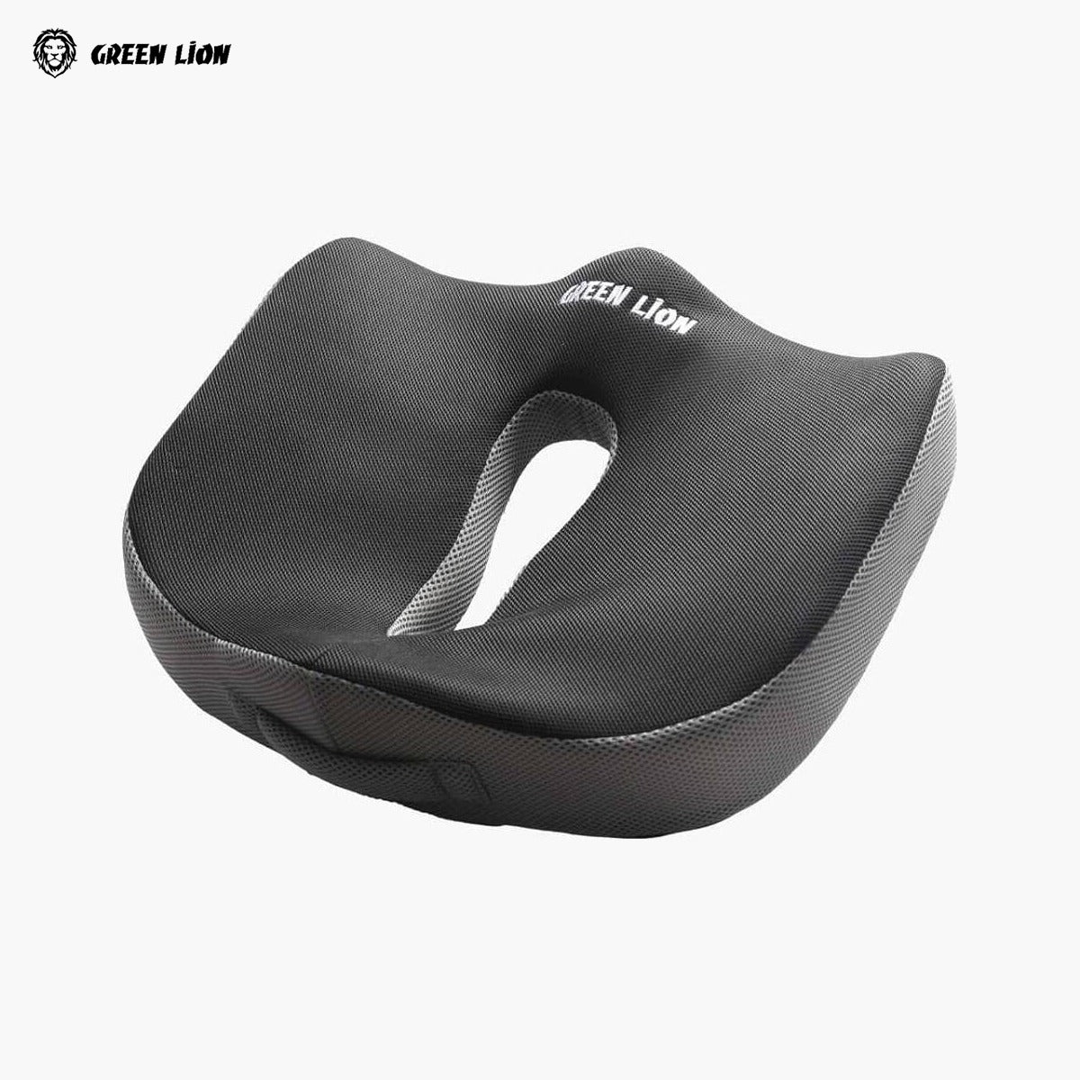 A Green Lion Orthopedic Seat Cushion.