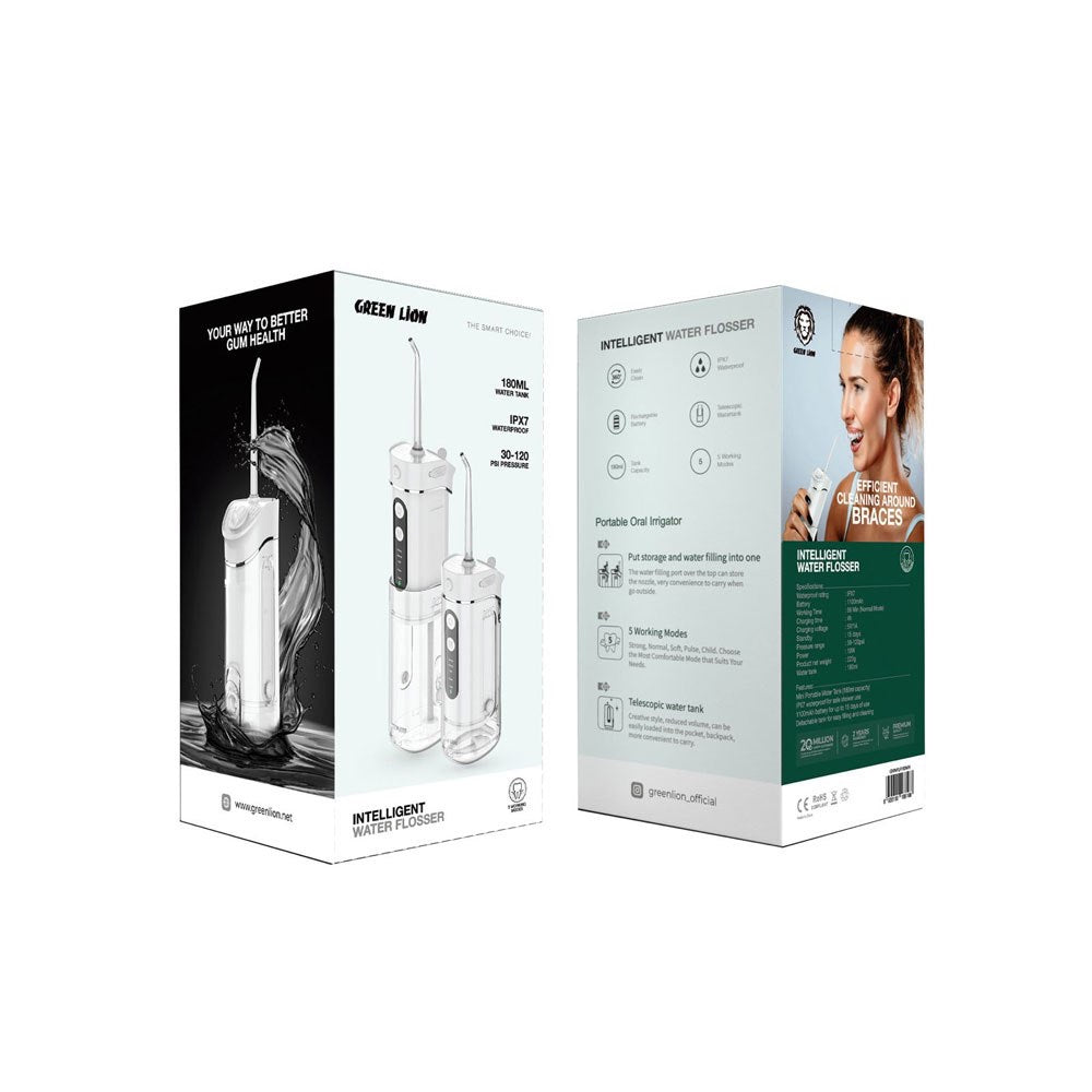 Package Of Green Lion Portable Oral Irrigator 180ml.