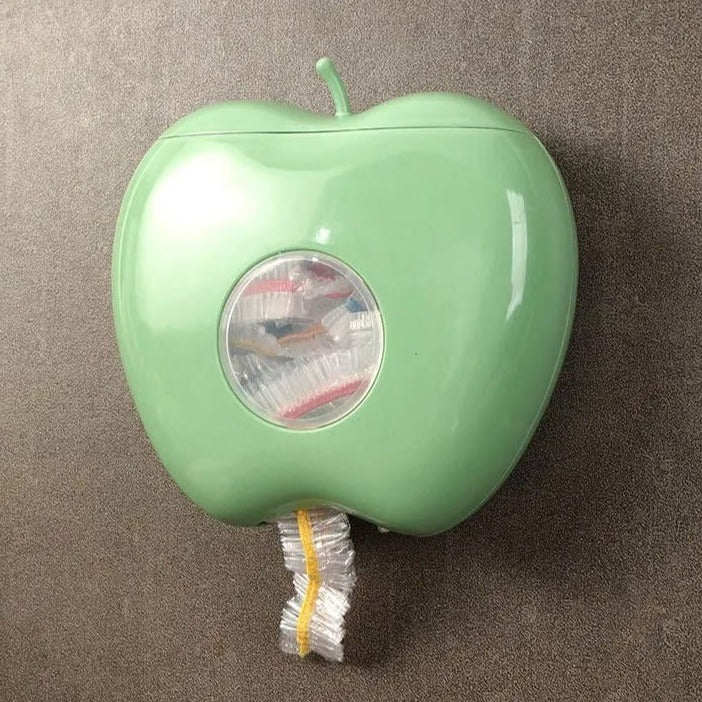 Wall Mounted Plastic Wrap Storage Box in Green Color.