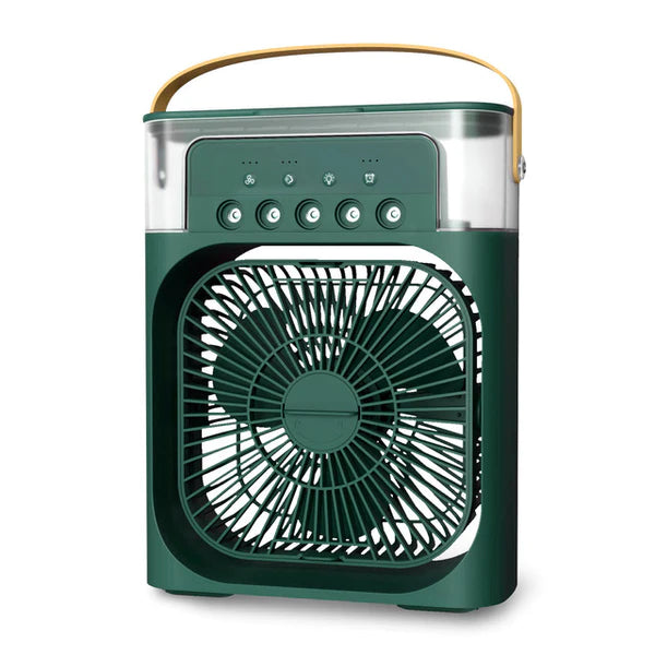 Portable Air Cooler Diffuser Desk Fan with Night Lamp and Timer