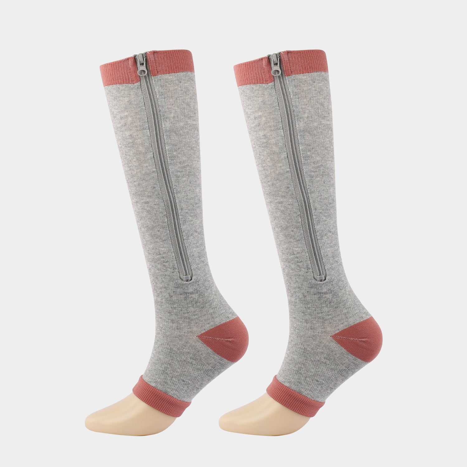 Grey Unisex Compression Sports Socks.