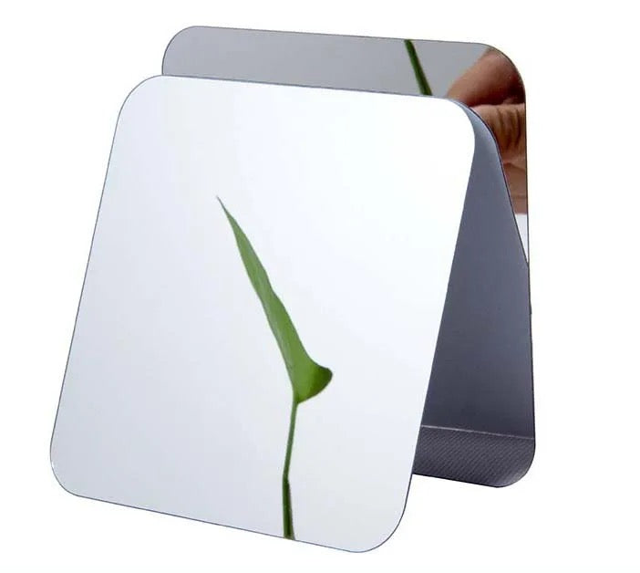 A close-up of HD Self-Adhesive Acrylic Mirror Tiles