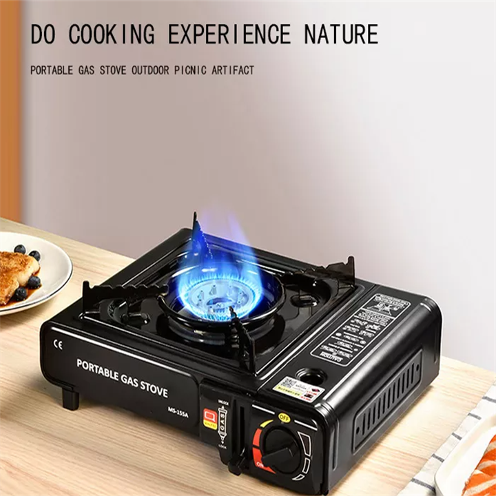 Portable Gas Stove with Carrying Case for Outdoor Camping, Hiking, Picnics