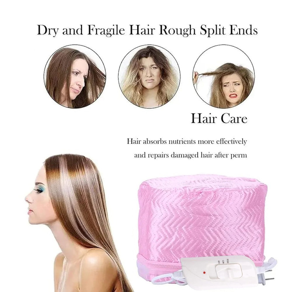 Multi-Purpose Electronic Hair Treatment Cap is perfect for Hair Care Steamer & Scalp Therapy for Dry, Damaged, and Frizzy Hair