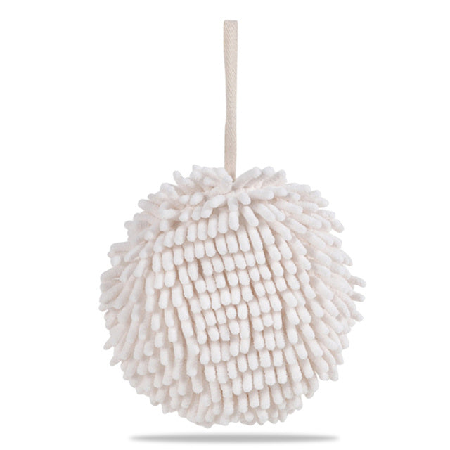 Quick Dry Chenille Hand Towel in white color