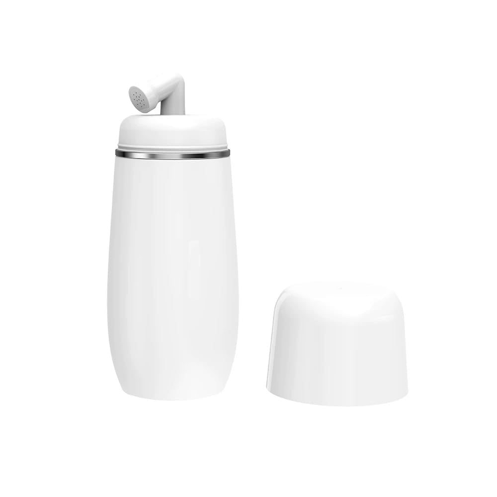 Portable Travel Bidet Bottle in white color with its top