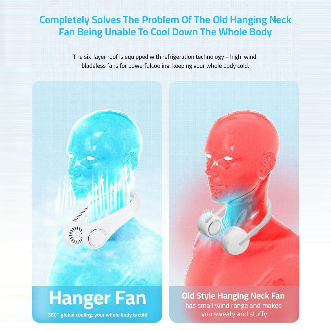 Comparison Between Old and New Hanging Fan.