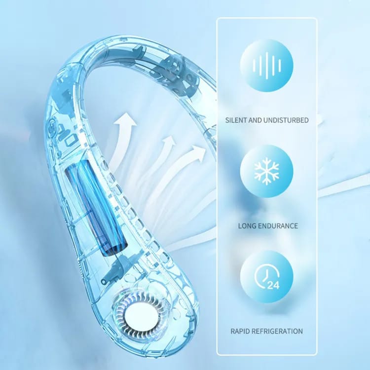 Feature of Vaneles Hanging Neck Fan.