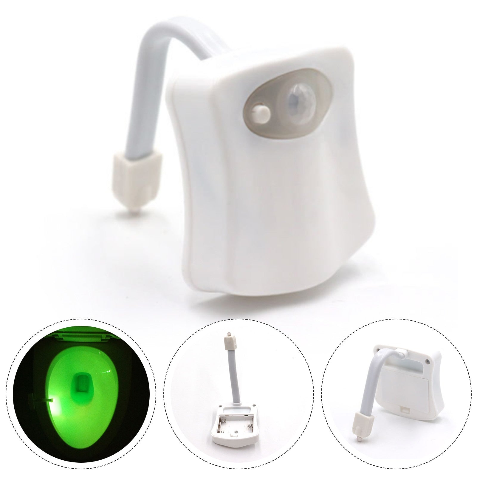 LED Toilet Night Light with 16 Colors.