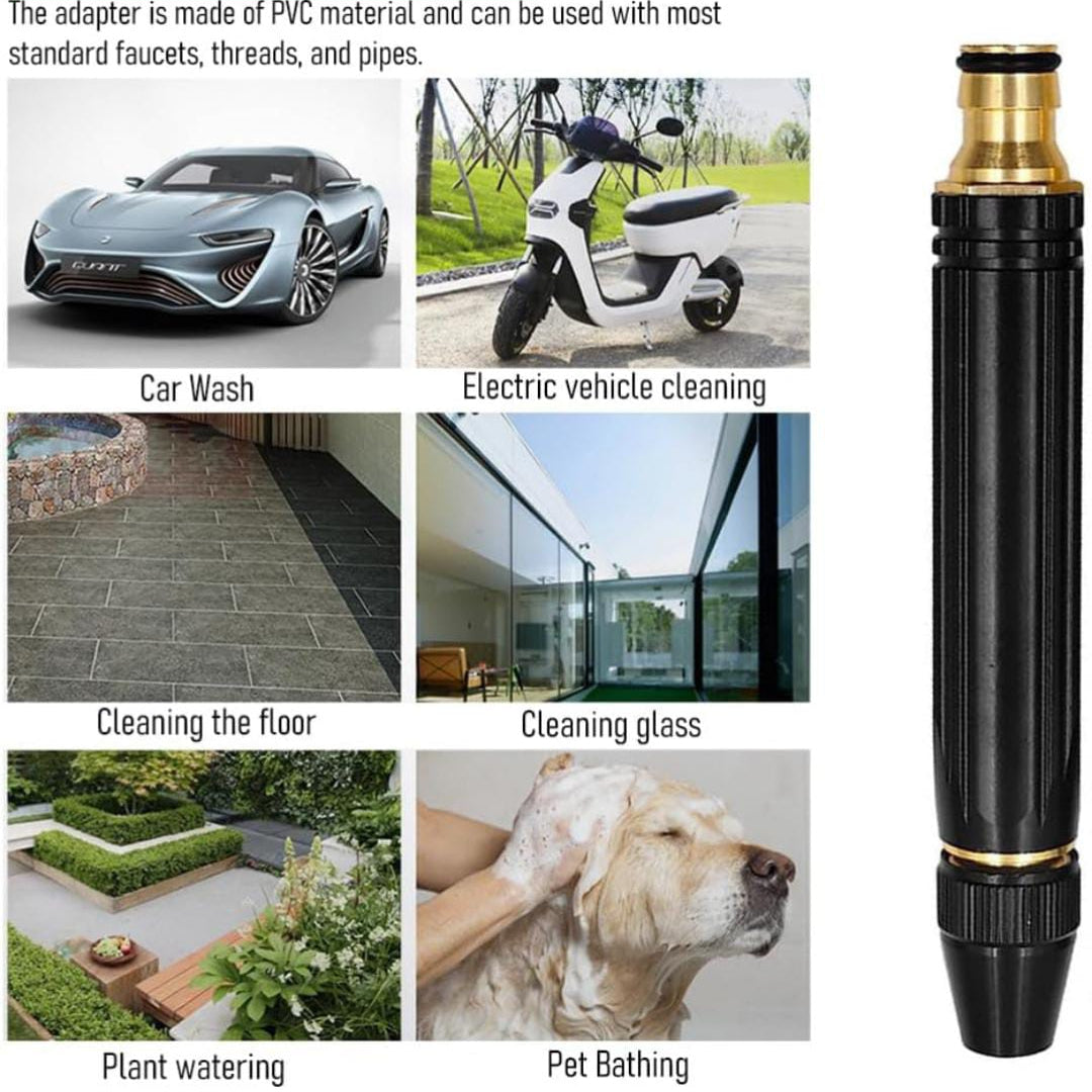 Application Of High Pressure Car Washing Water Spray Gun Set.