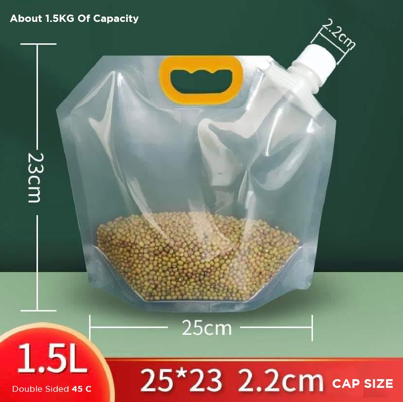 Moisture-proof Sealed Grain Storage Suction Bag with its size