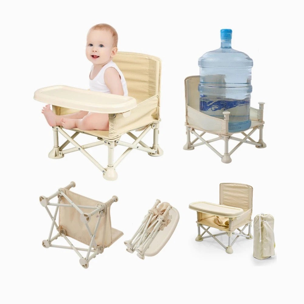 Baby & Toddler Portable Folding Travel & Activity Chair With Tray - Product Showcase And Capacity